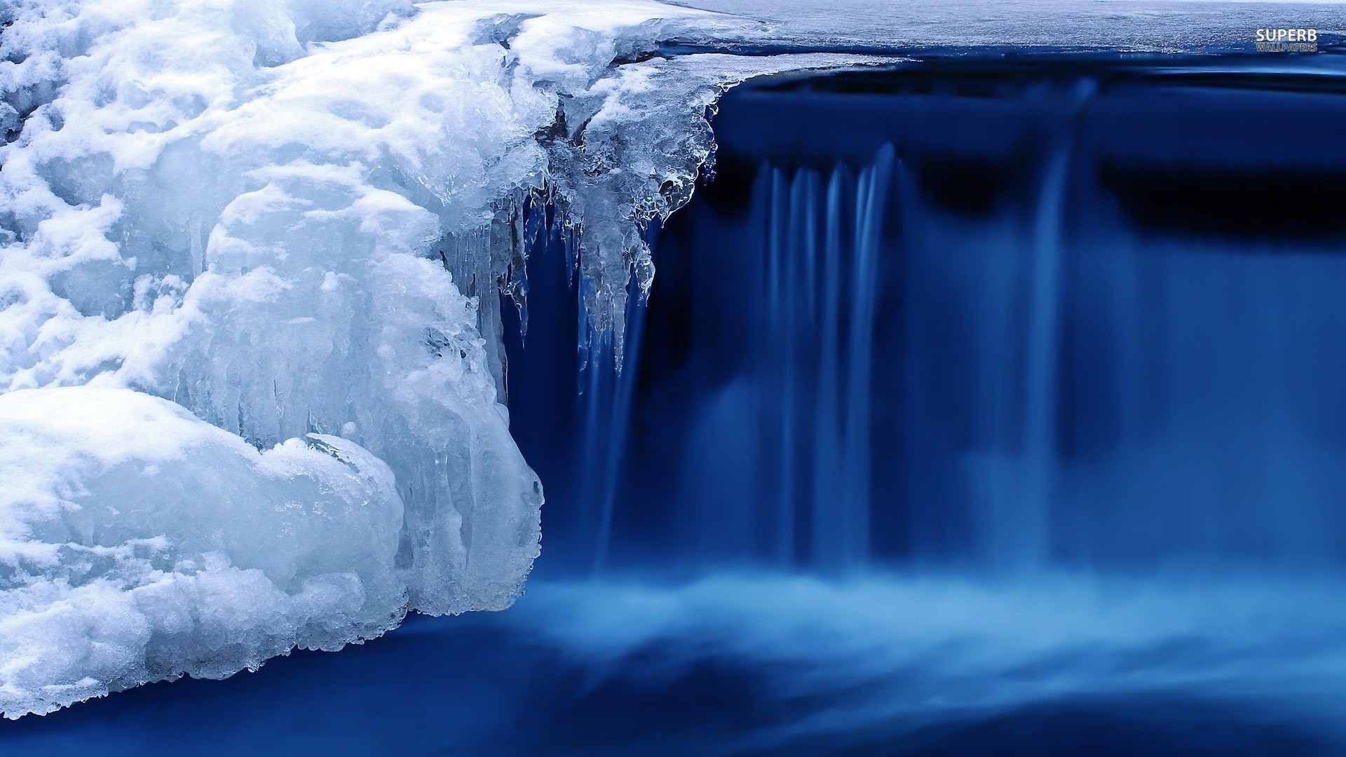 Ice Waterfall Timelapse winter wallpaper 1920x1080 136901