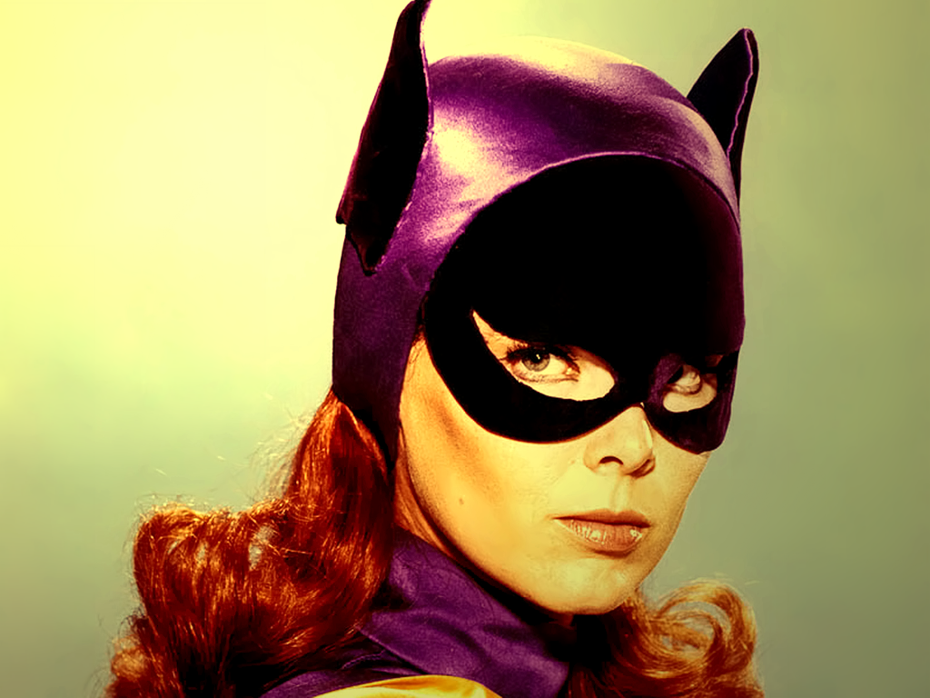 Classic Batgirl Wallpaper Stock Photos
