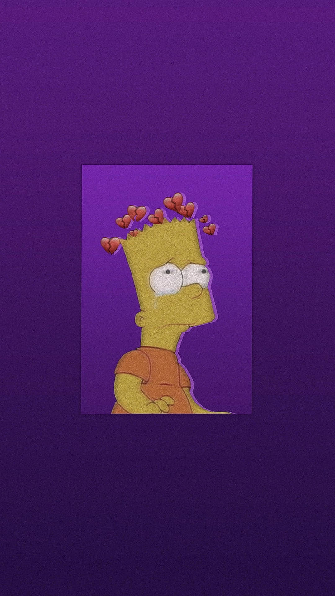 Bart Simpson Sad Background Wallpaper
