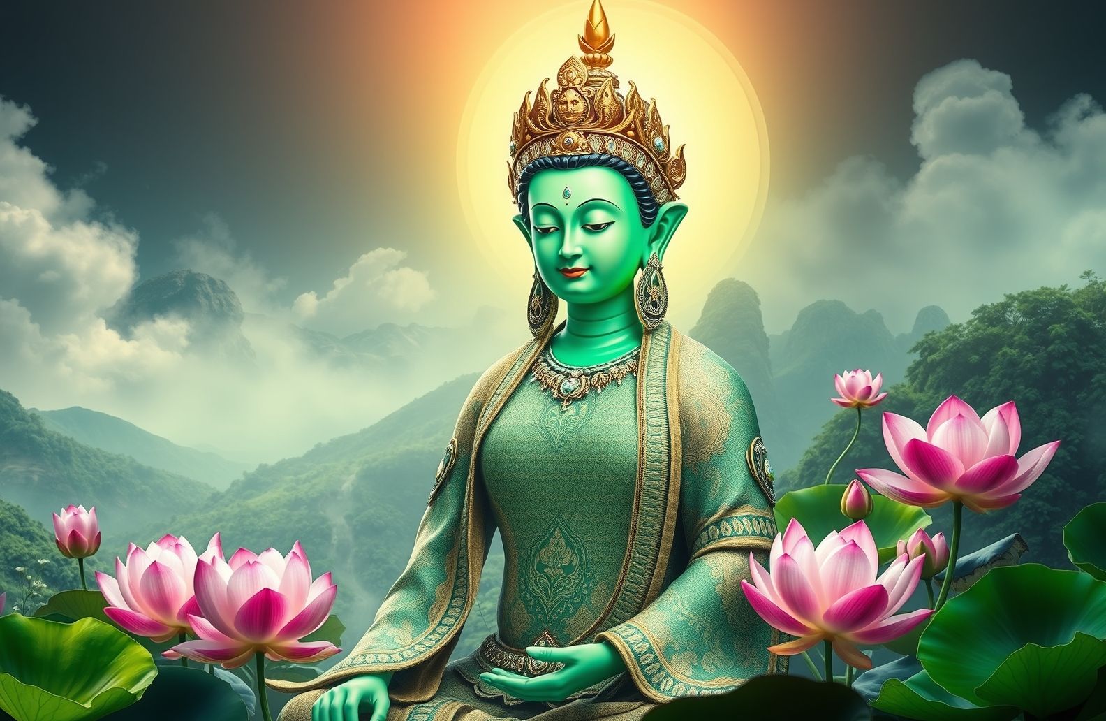 Green Tara Wallpaper