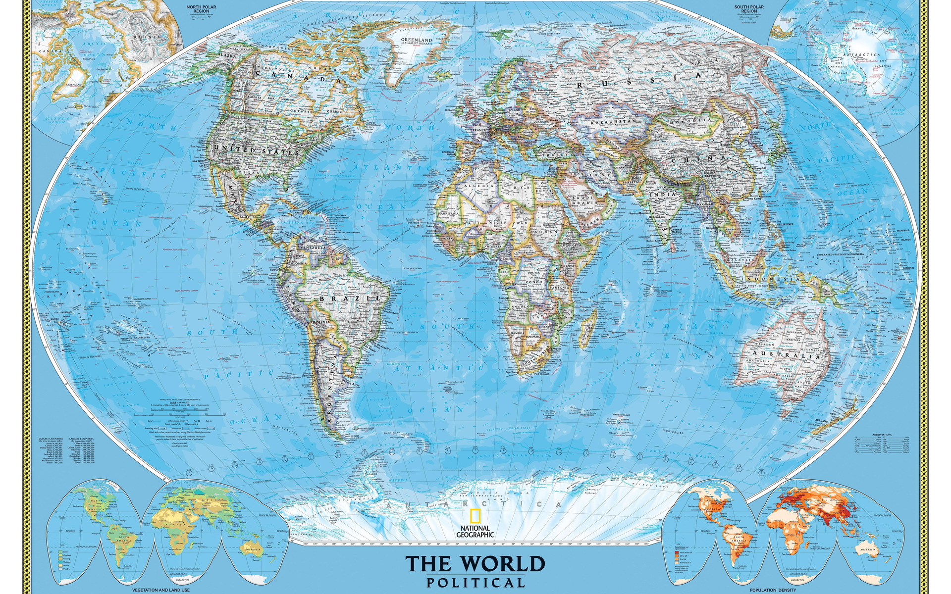 Map World Wallpaper National Geographic HD Desktop