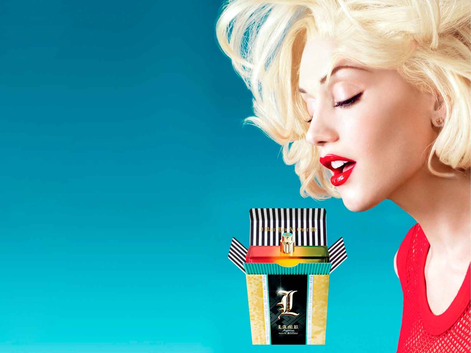 Gwen Stefani 1600x1200px Gwen Stefani lamb parfume advertisment