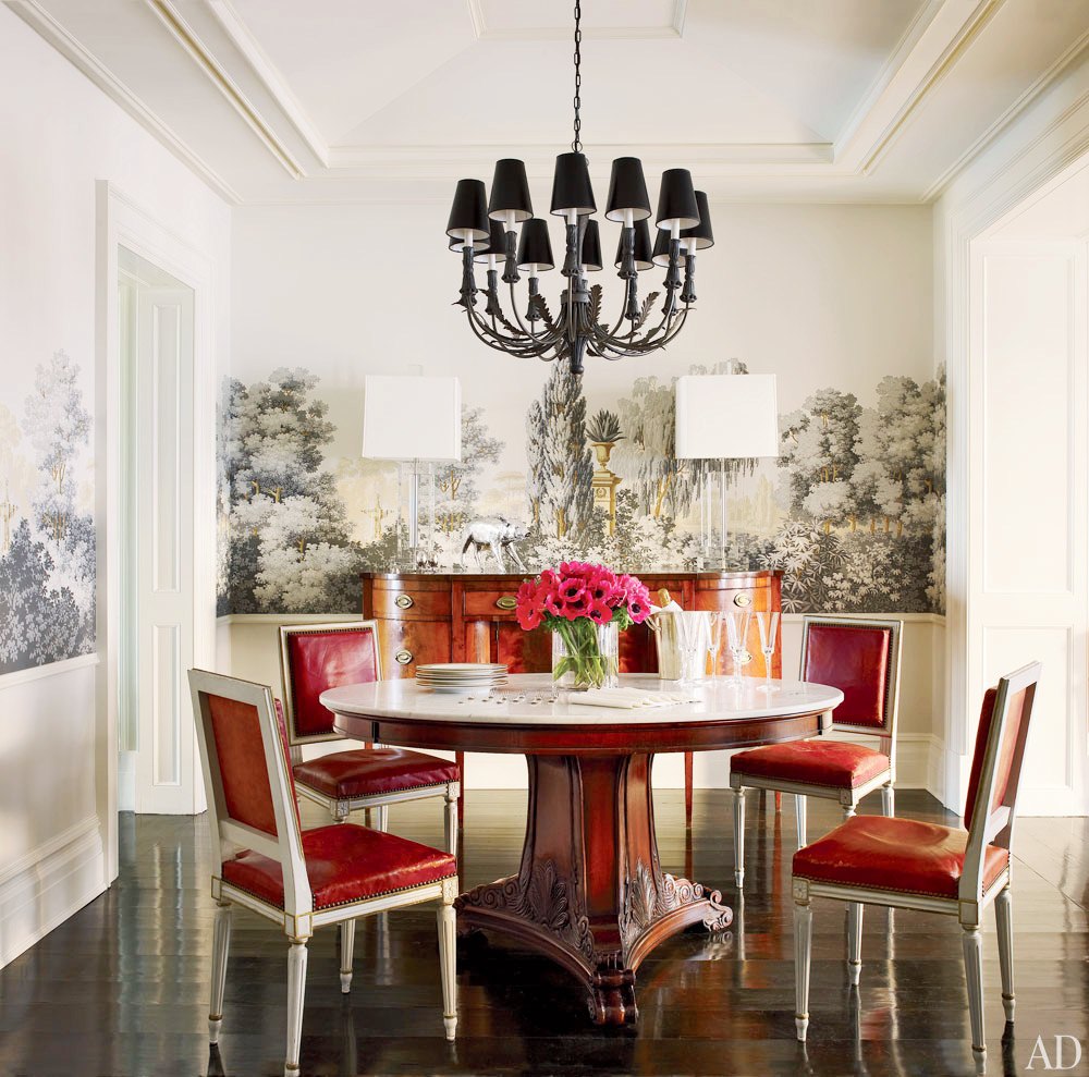 Create a Bold Dining Room With Wallpaper Rooms Home Garden