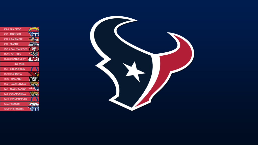 Houston Texans Schedule Wallpaper By Sevenwithat