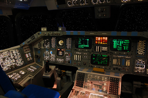 Space Shuttle Cockpit Pictures A Real