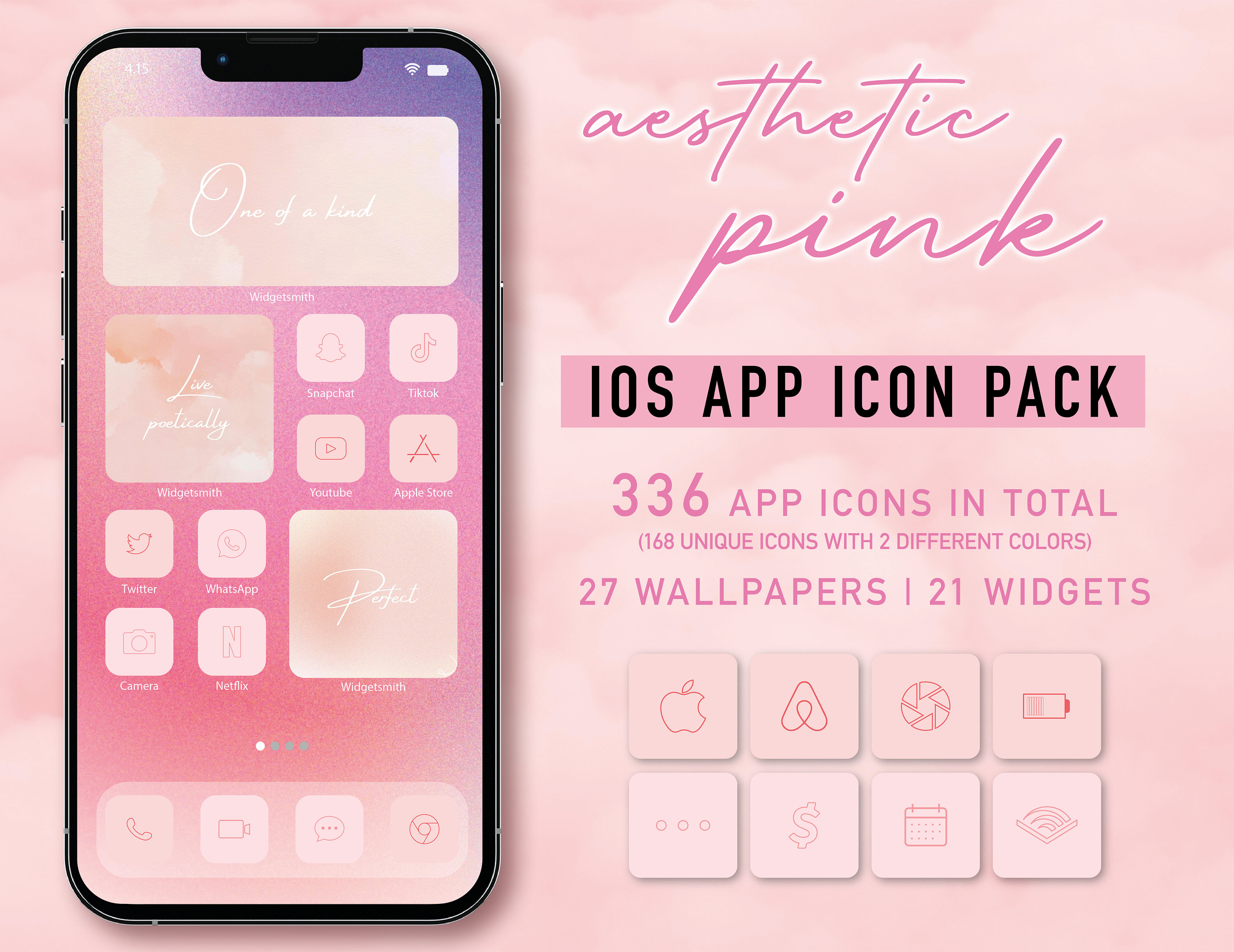 Free download Hot Pink App Icons Etsy Israel [3000x2316] for your ...