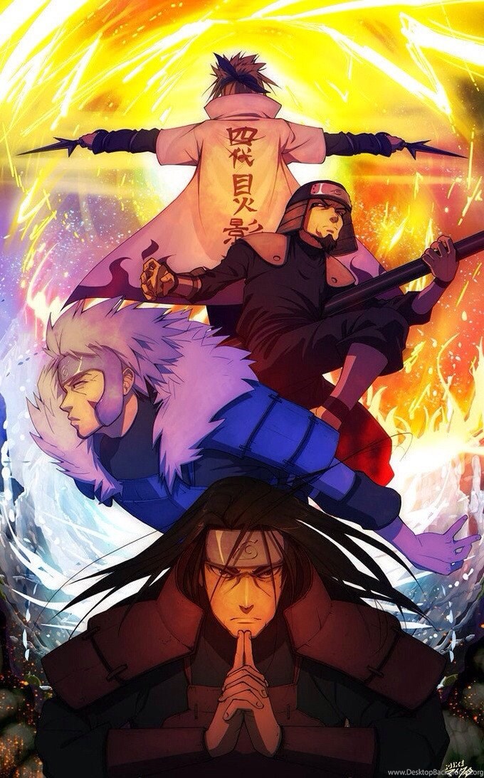 The Cool Hokages iPhone Wallpaper Naruto Desktop Background