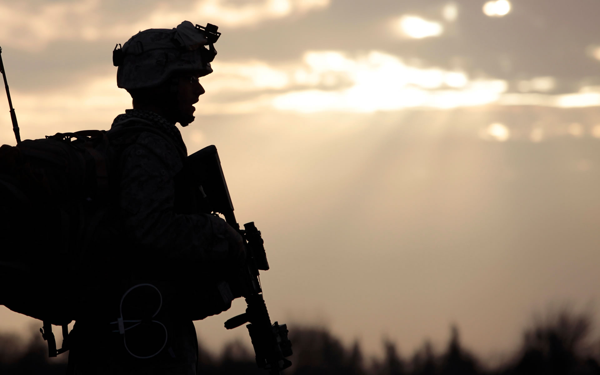 American Soldier In Afghanistan Military Wallpaper