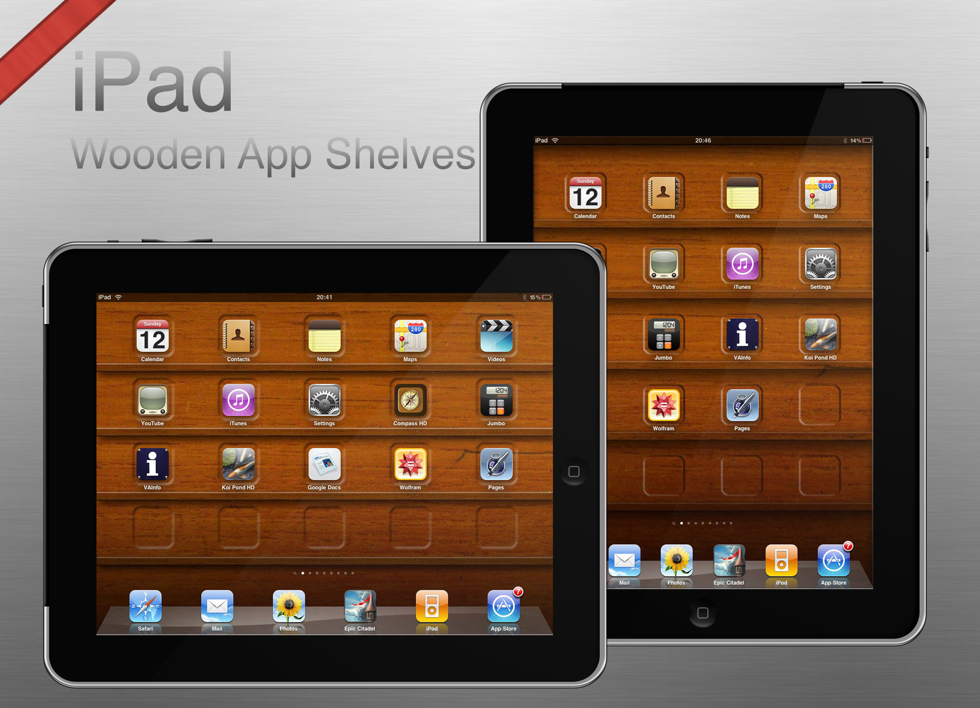 iPad Shelves Wallpaper By Thorero Customization iPhone Ipod