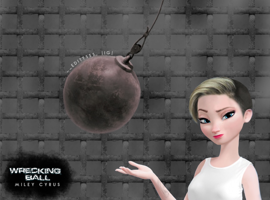 Miley Cyrus Wrecking Ball By Editttsss
