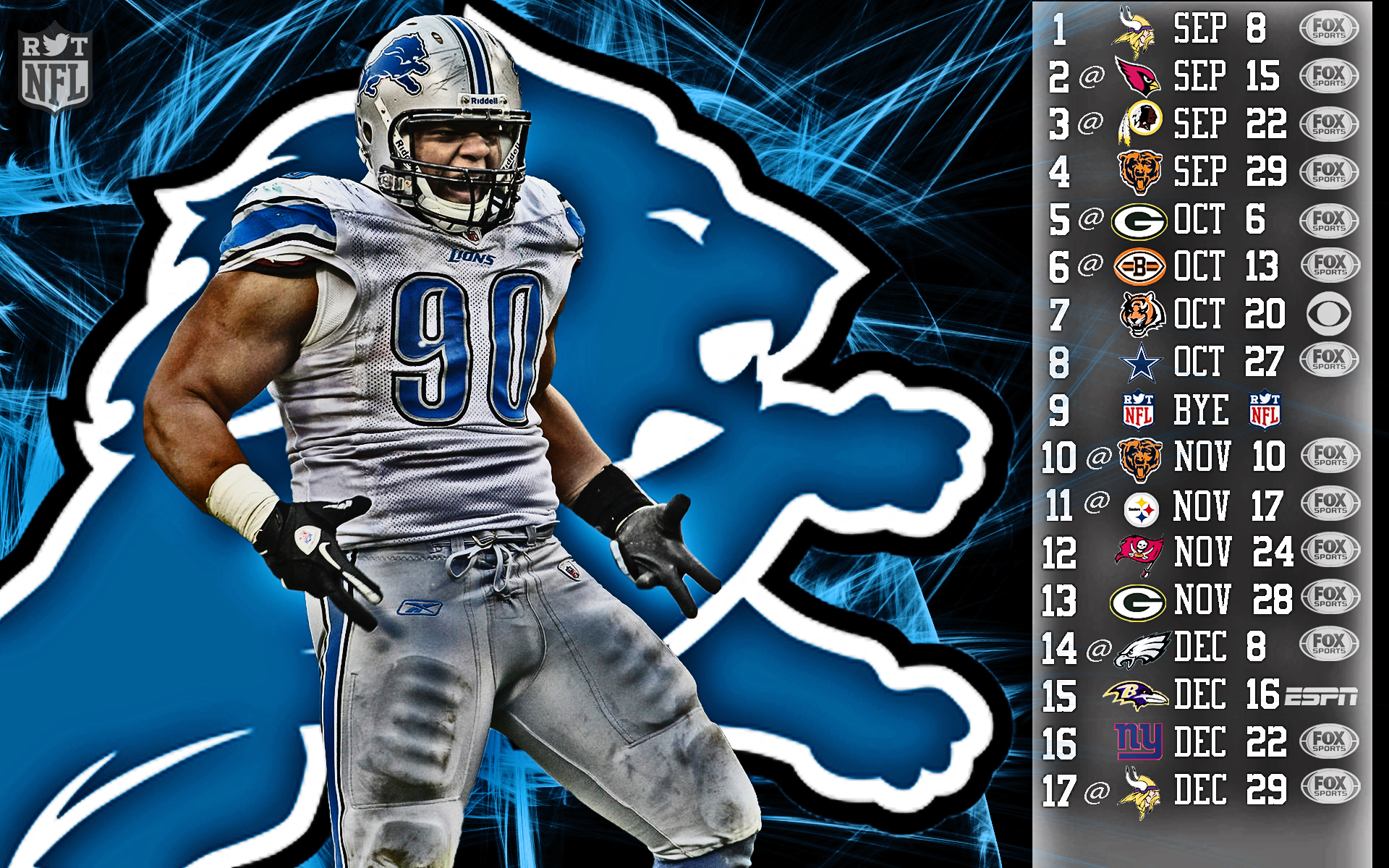 Lions Ndamukong Suh Schedule HDr