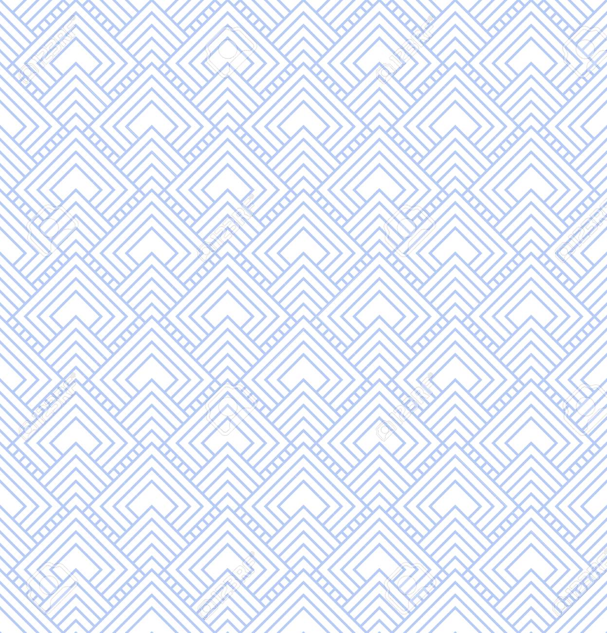 Pale Blue And White Diamonds Tiles Pattern Repeat Background Stock