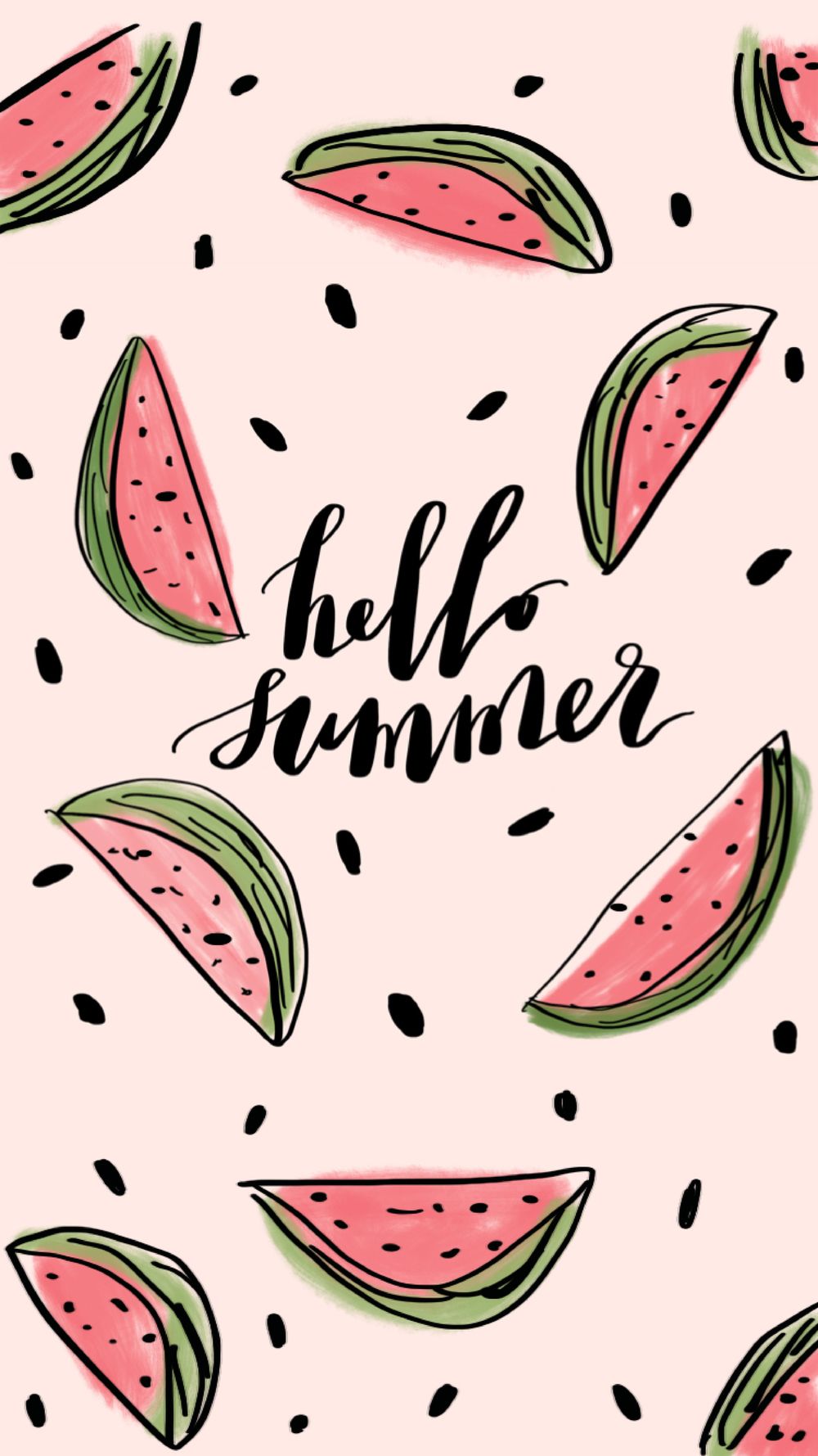 Hello Summer Wallpaper iPhone Stuff Watermelon