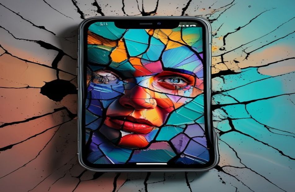 Cracked Screen Prank Wallpaper