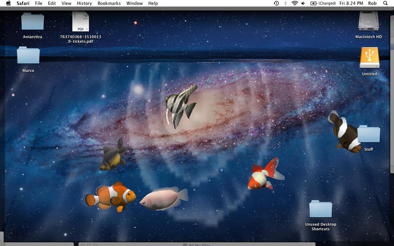 Mac Os App Desktop Aquarium 3d Live Wallpaper Screensaver