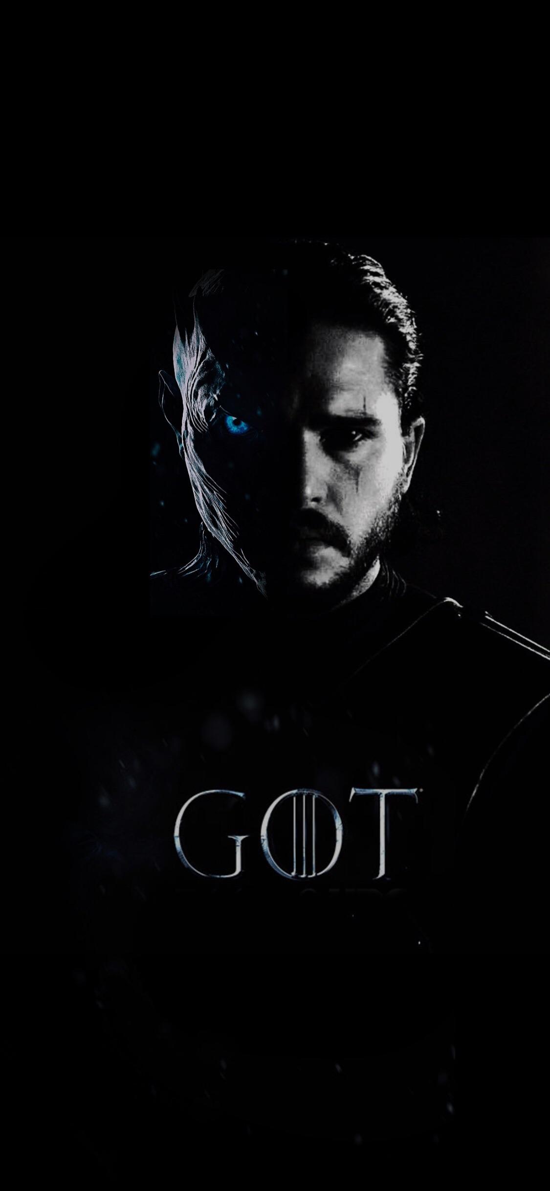 Game Of Thrones Jon Snow Night King R iPhonexwallpaper