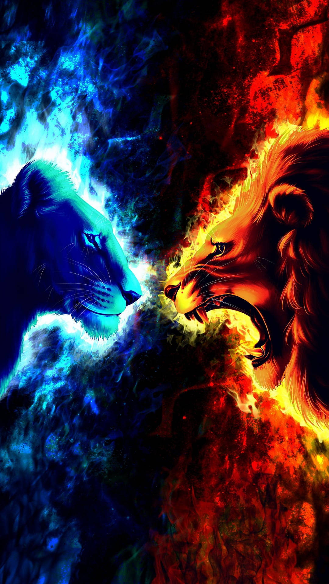 iPhone Fire Wallpaper