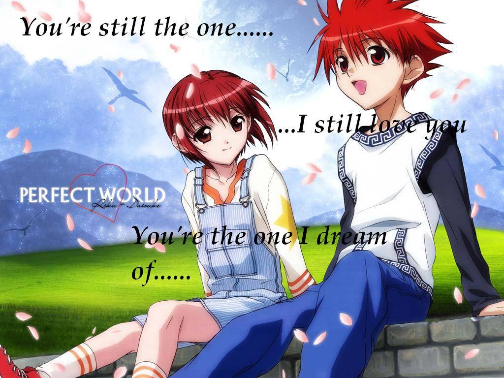 Super Cute Anime Couple Wallpaper On