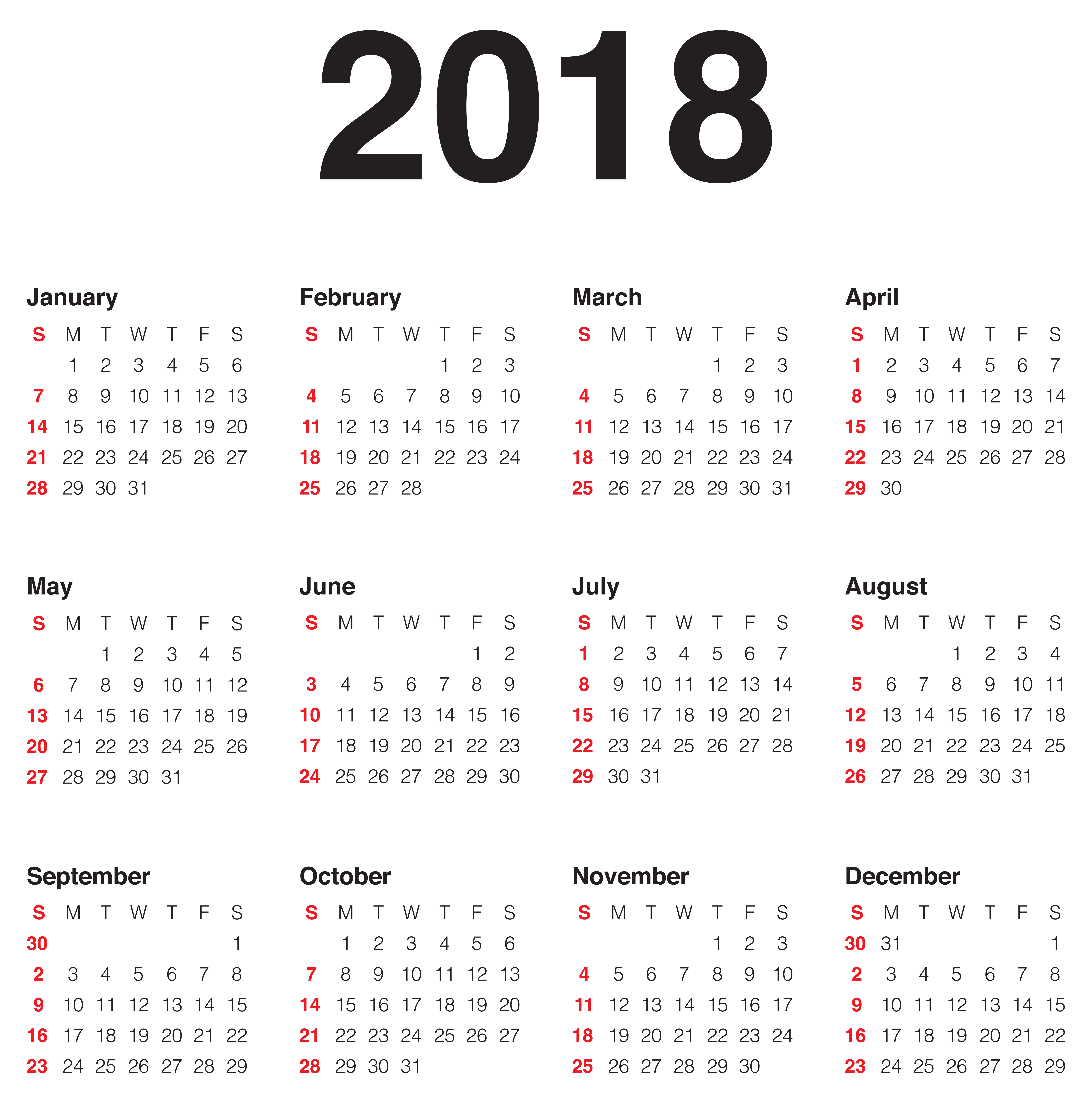 Calendar HD Pdf Template