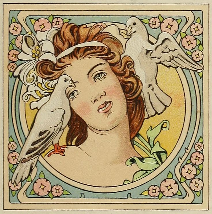 Desktop Wallpaper Art Nouveau Woman