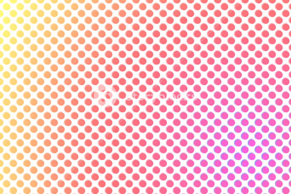 Colourful Circle Pattern On White Background With Gradient Fill