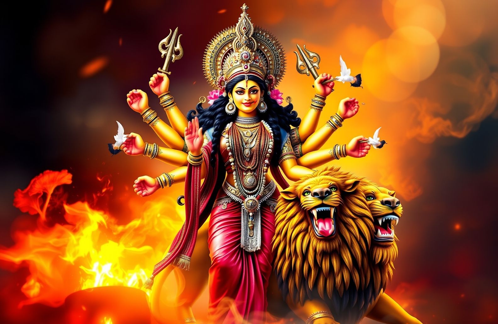 God Durga HD Wallpaper