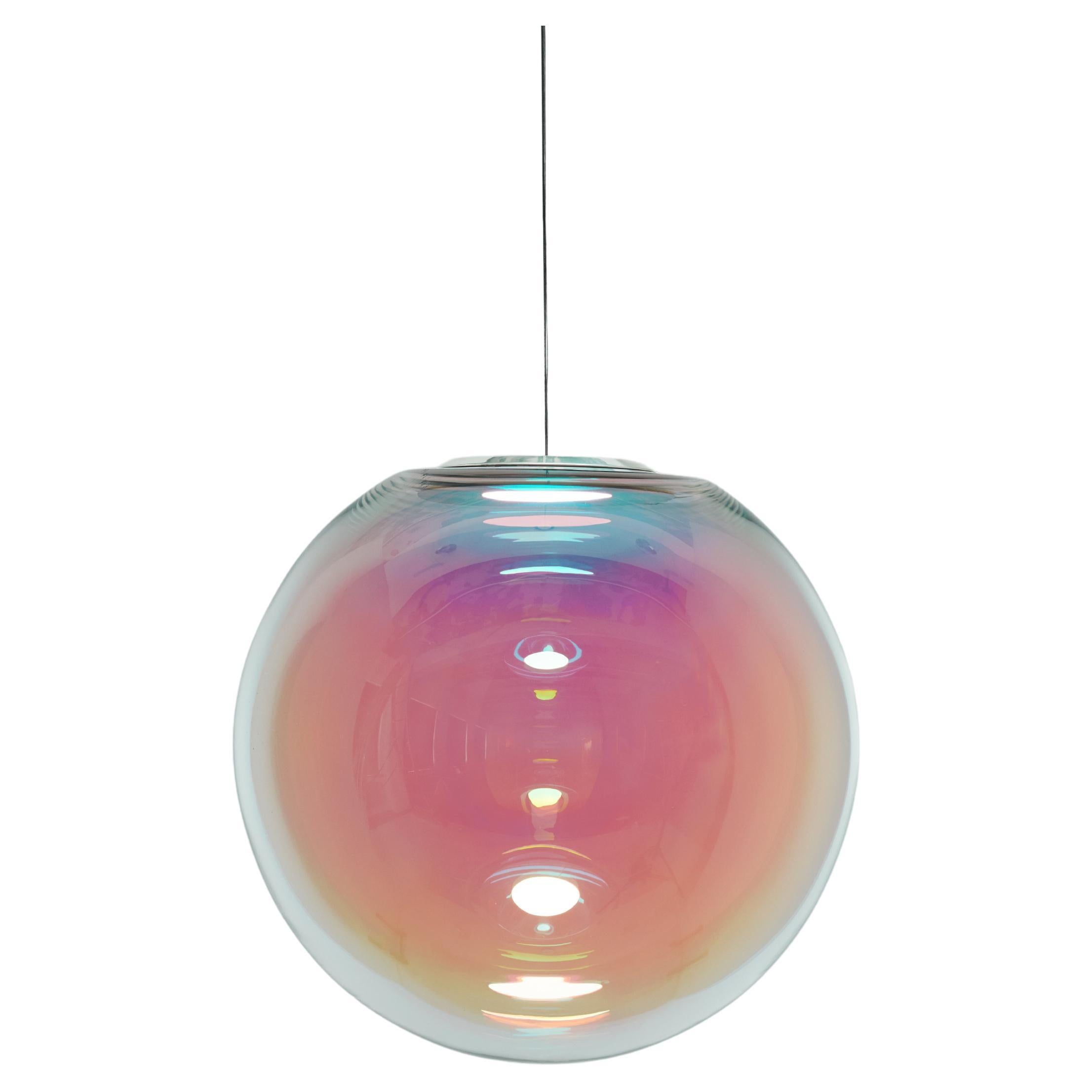 Glass Pendant Light Iris Globe Cm Sebastian Scherer For Neo Wallpaper