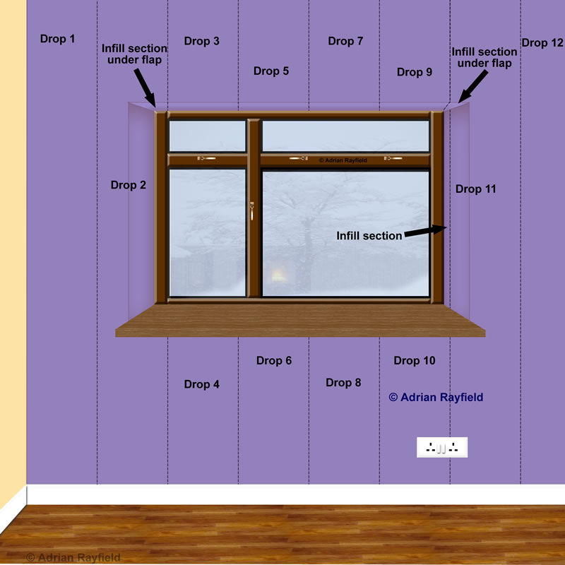How To Hang Wallpaper Around a Window Sill When You Are Completely Out Of  Wallpaper  Spencer Colgan  YouTube