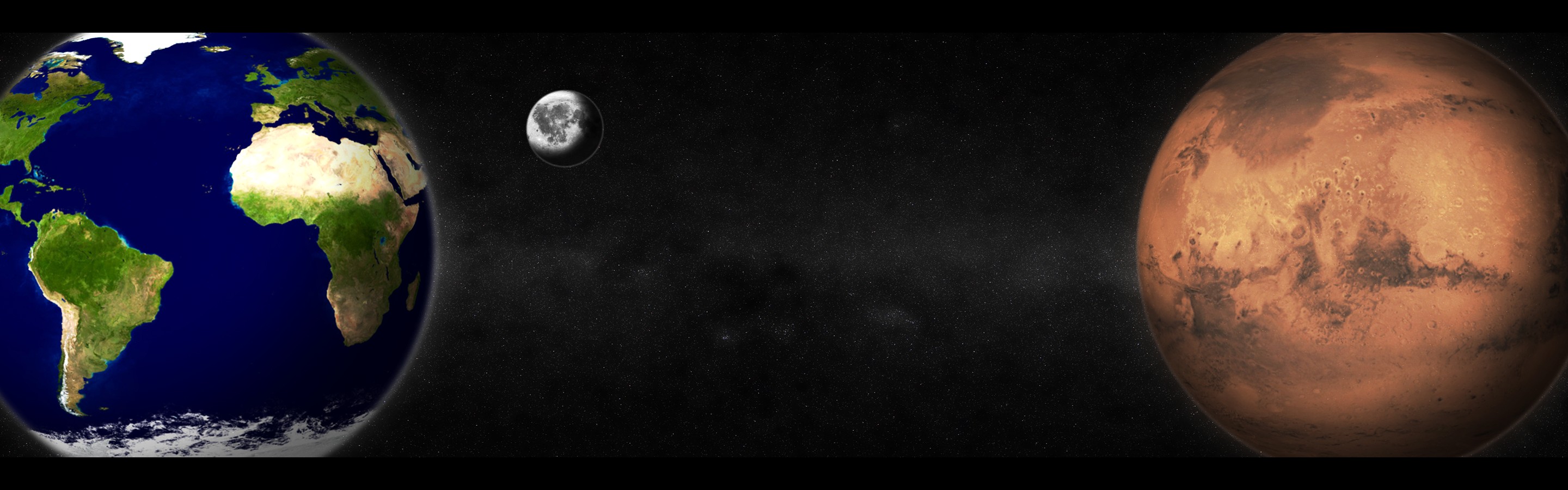 Space Sky Wallpaper Black Plas Moon