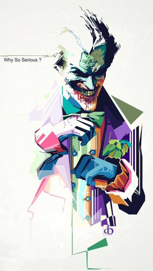 Why So Serious Wallpaper Joker Art Batman