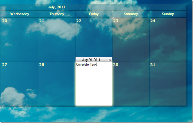 Create Events Schedule Tasks Change Wallpaper Desktopcal Calendar