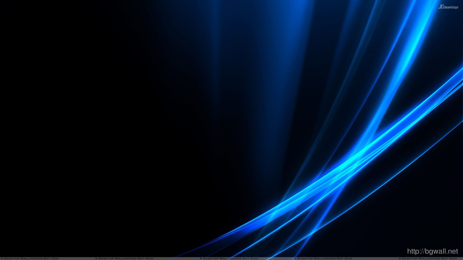 Blue Led Relection On Black Backround Wallpaper