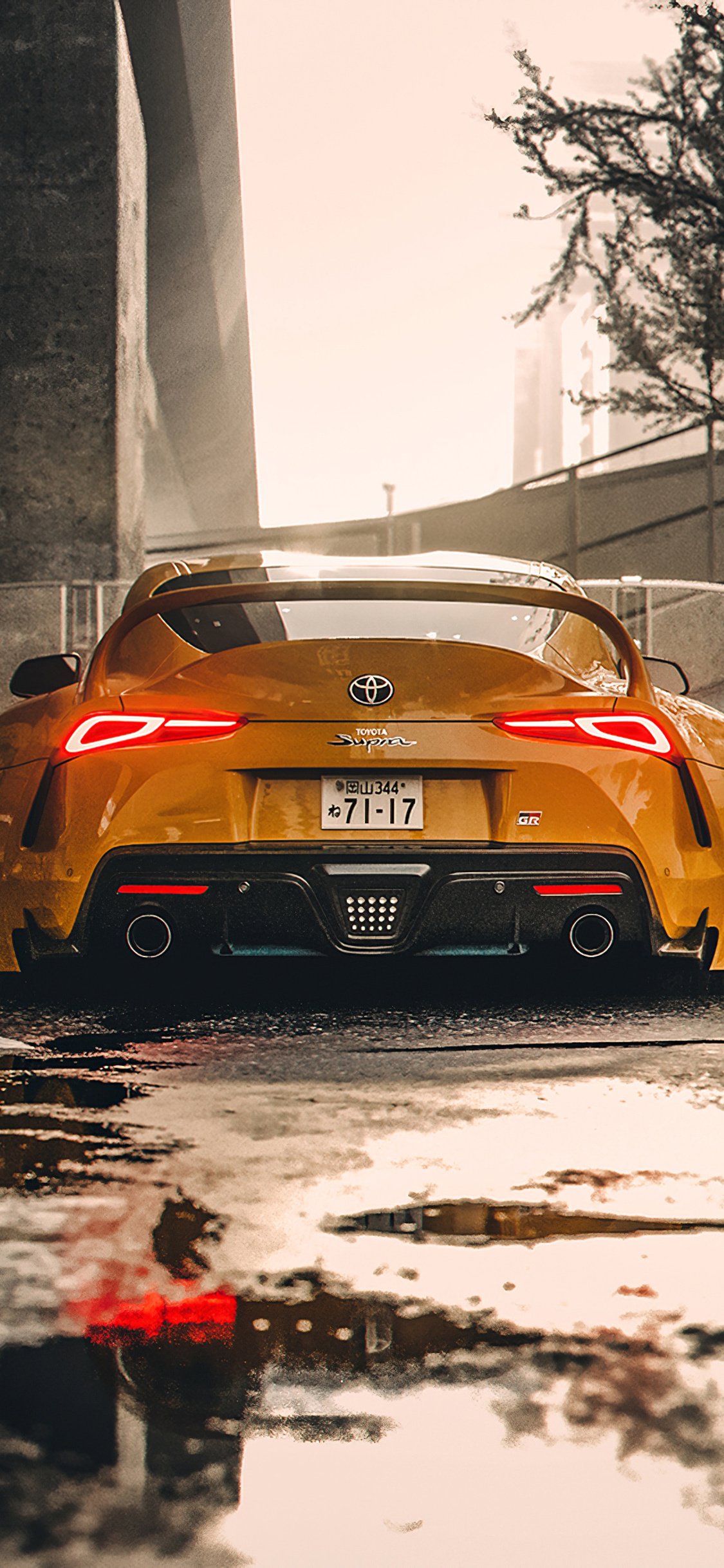 Toyota Supra Modified 4k iPhone Xs X HD Wallpaper Image