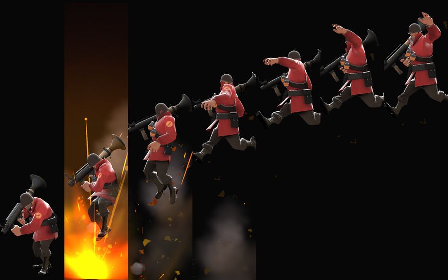 Tf2 Rocketjump Wide By Flamingmenace