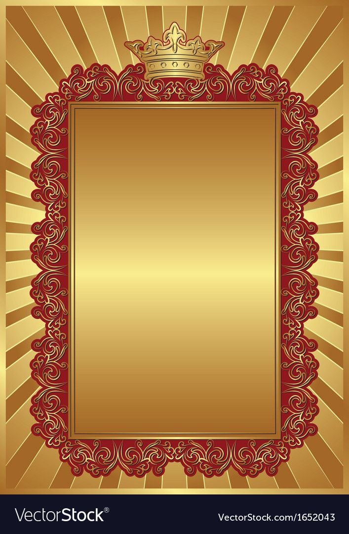 Royal Background With Vintage Frame And Crown A
