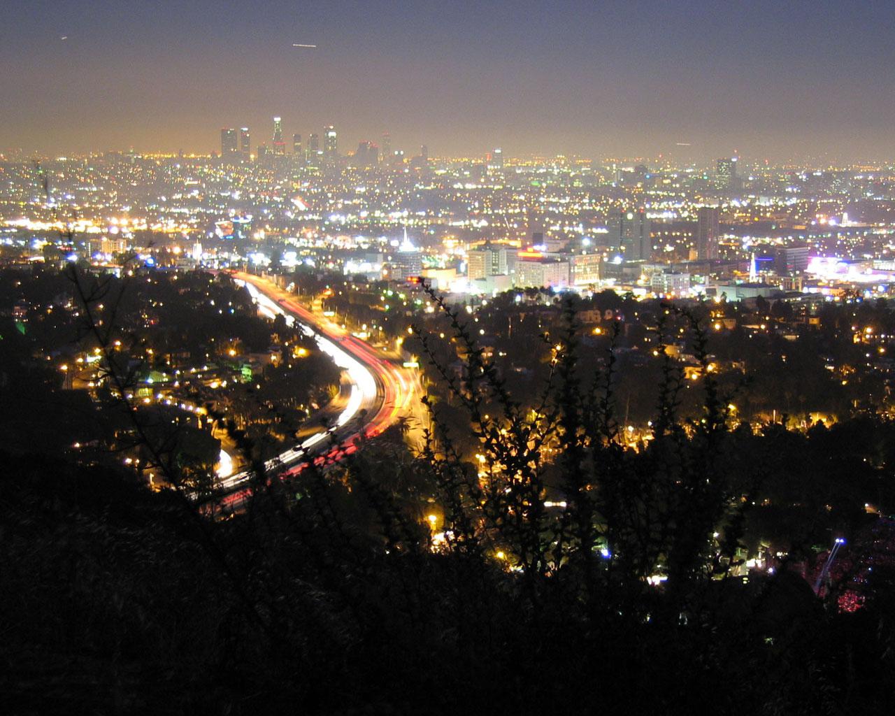 City From Hollywood Hills Anders Brownworth Wallpaper X