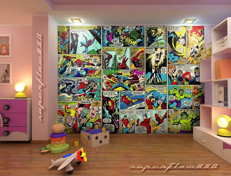 43 Marvel Comics Wallpaper Bedroom On Wallpapersafari