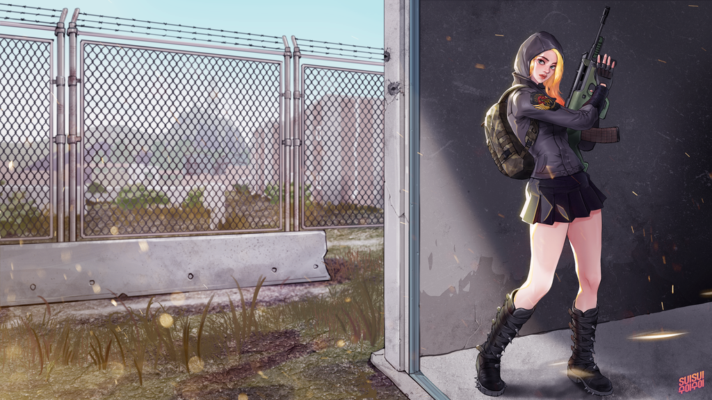 Pubg Aug Girl With My Favorite Outfits By Hey Suisui Deviantart
