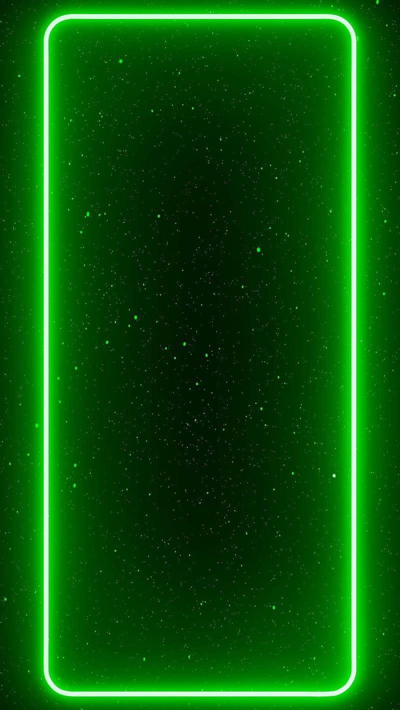 Neon 3d Frame Amoled Border Edge Glow Green Oled Star HD
