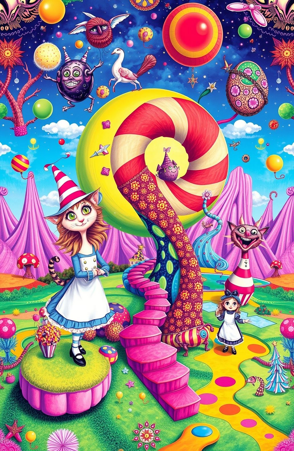 Trippy Alice In Wonderland Wallpaper