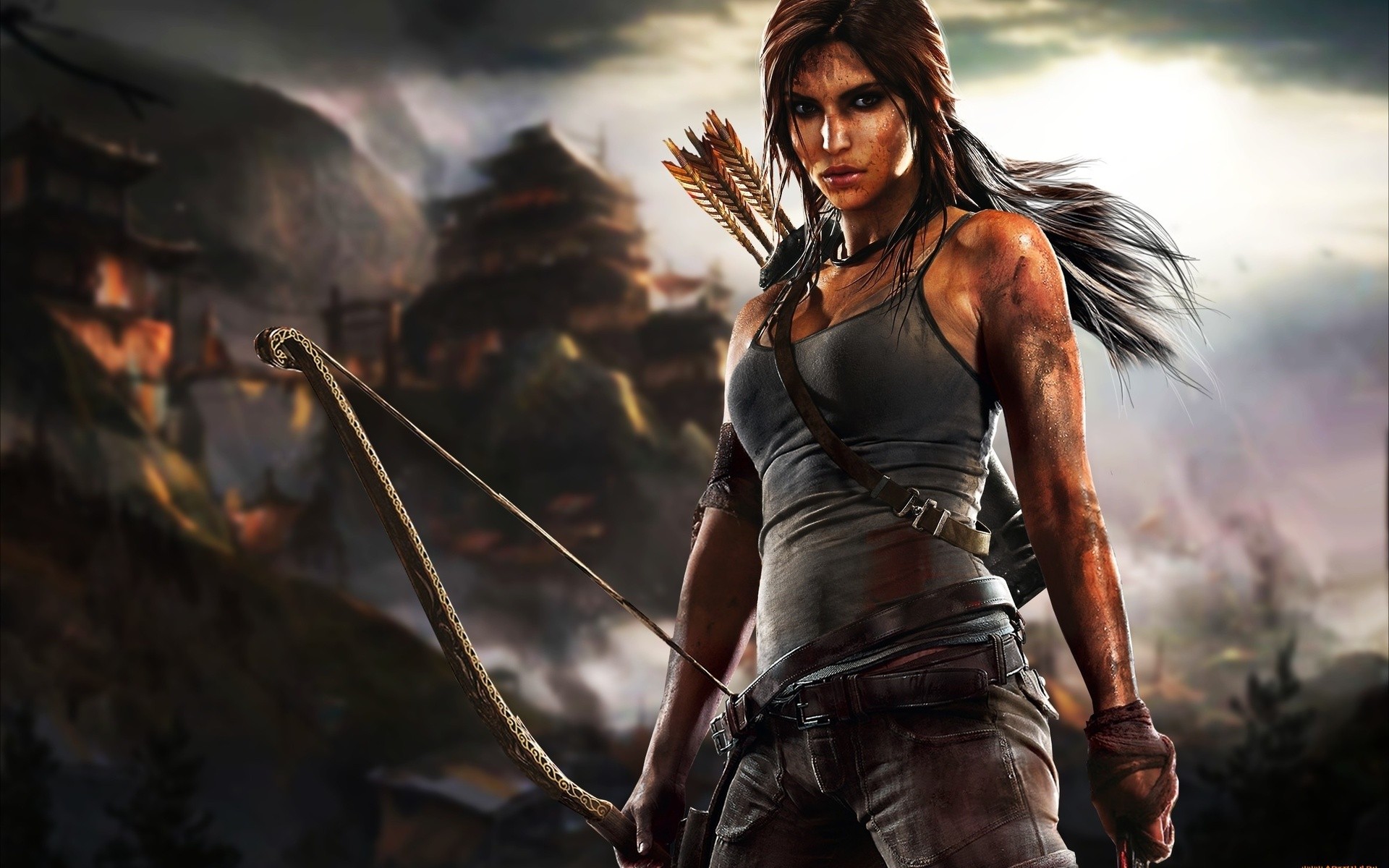 Lara Croft Tomb Raider Archery HD Wallpaper Res