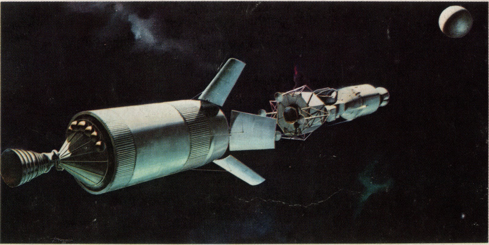 Apollo Spacecraft Separation Niy Minutes Later The