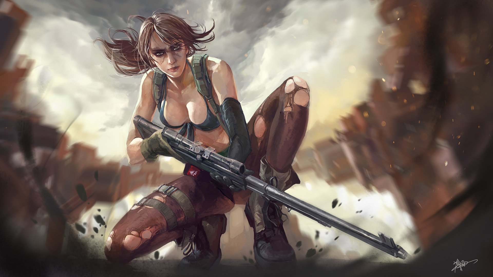 Quiet Metal Gear Solid HD Wallpaper Background Image