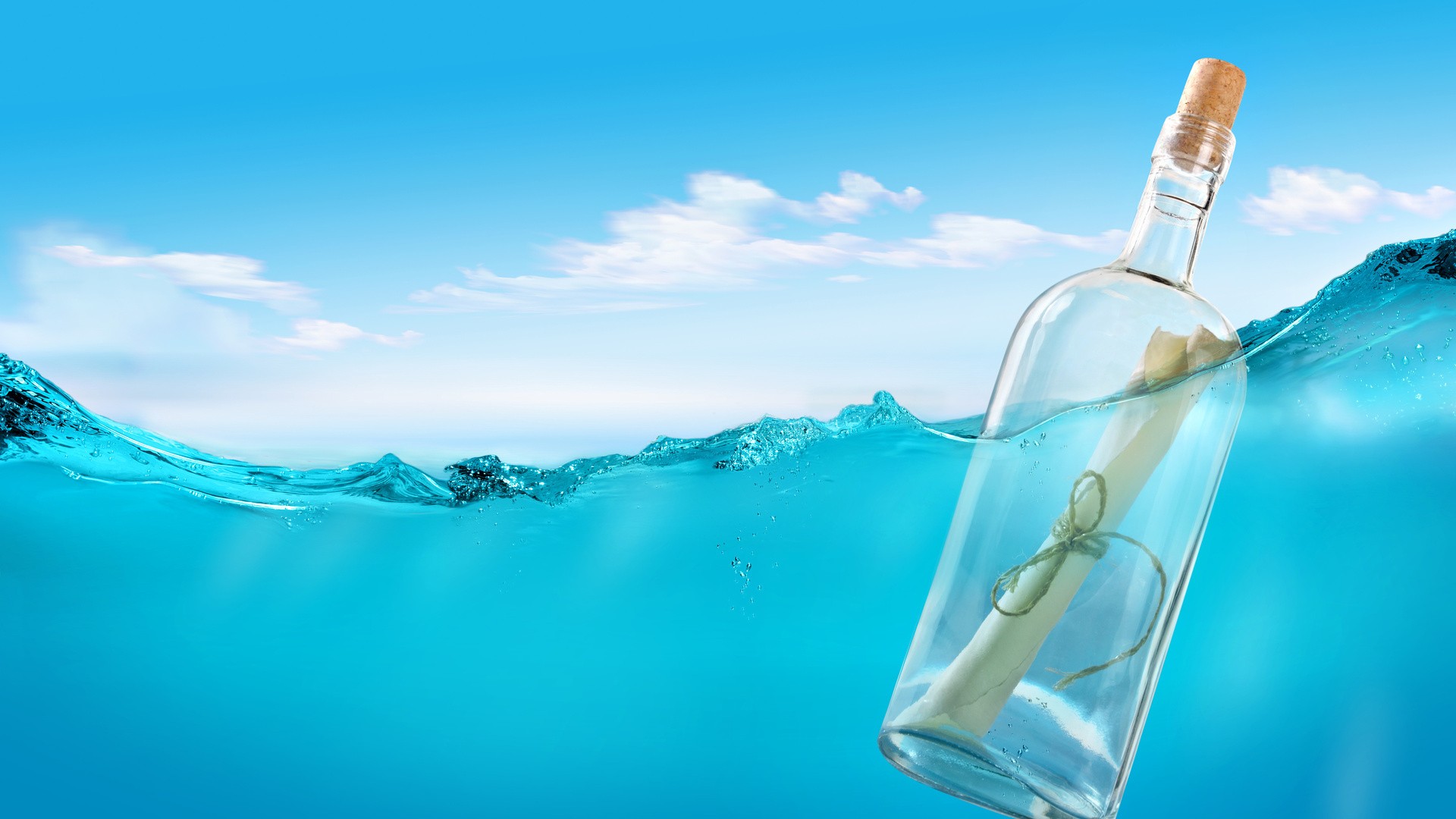 Ink In Water Bottle Letter Pictures HD ZoneHD Wallpaper With