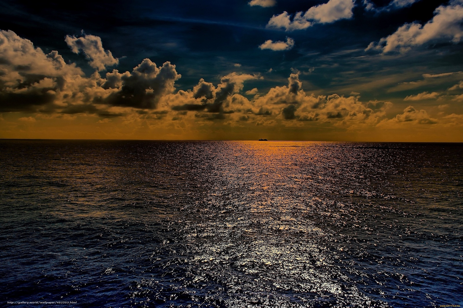 Download wallpaper sea clouds Sunrise free desktop wallpaper in the