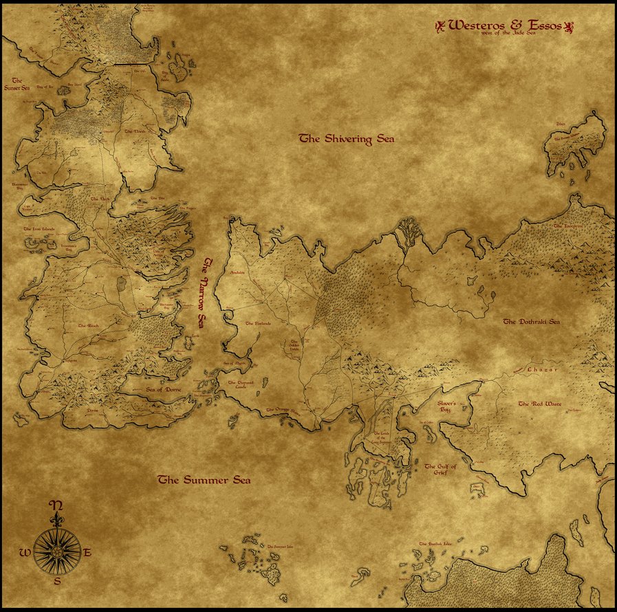Westeros Map Wallpaper Map of westeros essos