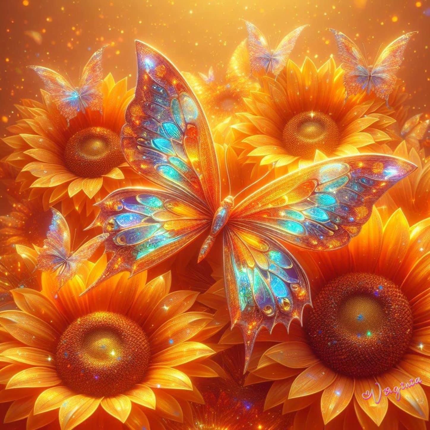Carol Love On Butterfly In Wallpaper