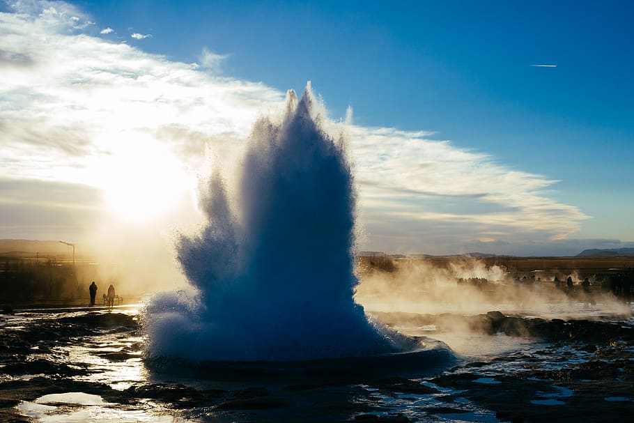HD Wallpaper Iceland Geysir Selfoss Water Geyser Golden