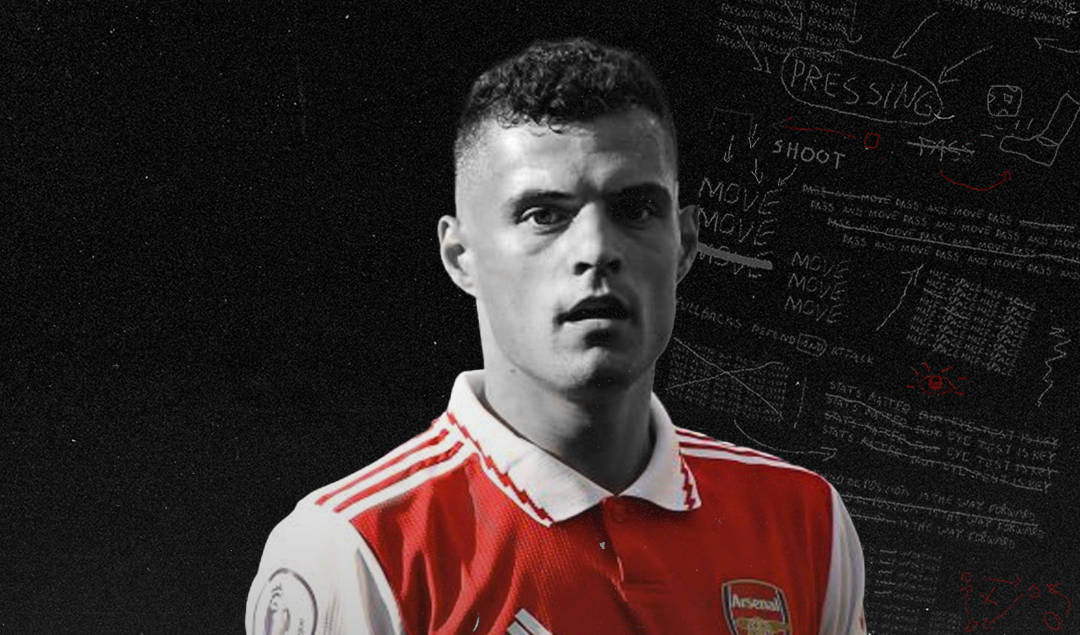 Granit Xhaka In Black Wallpaper