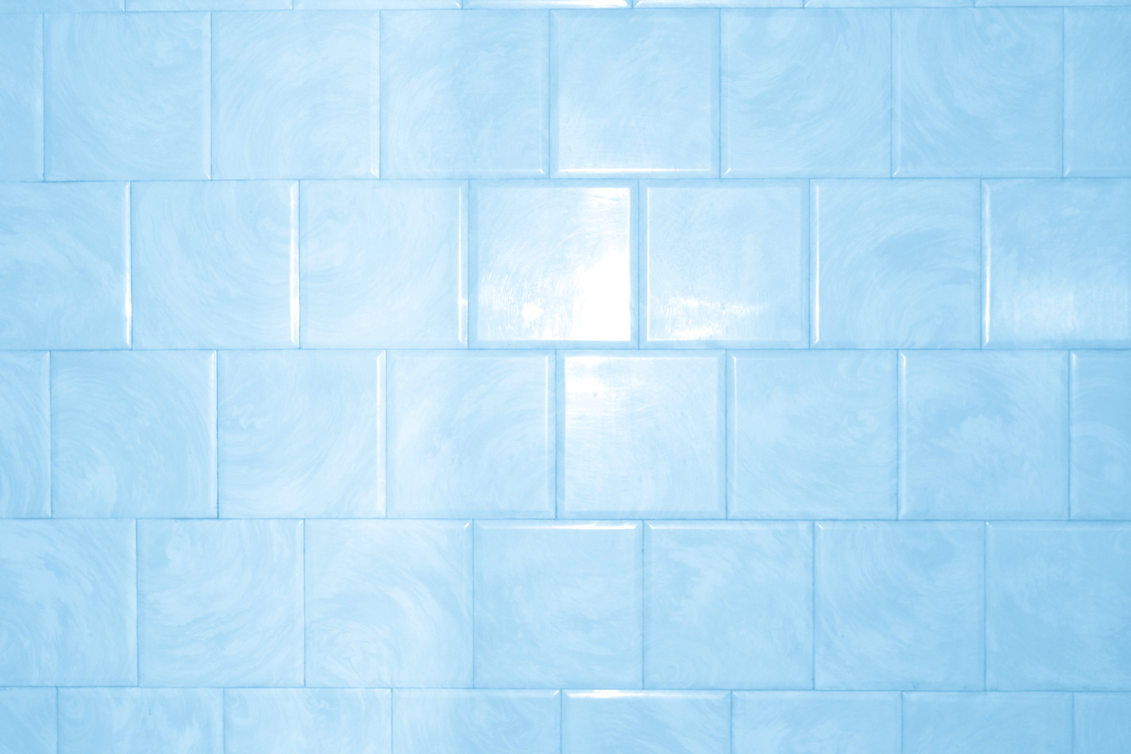 Baby Blue Bathroom Tile With Swirl Pattern Texture Picture